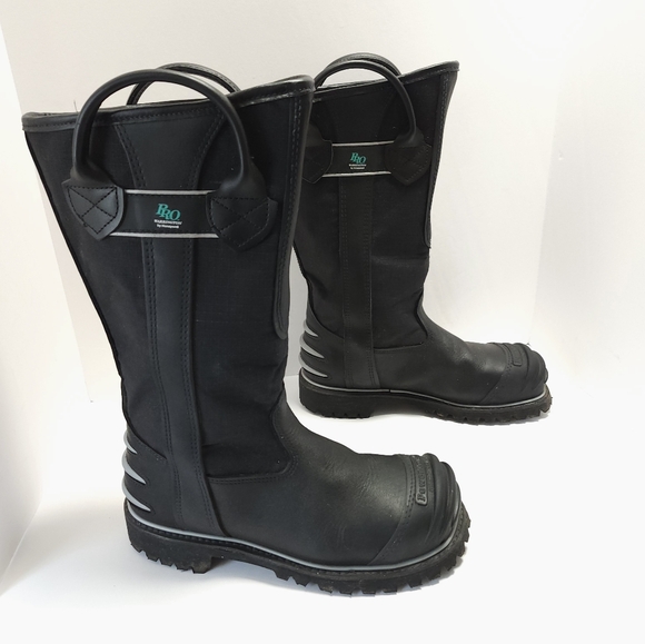 Warrington PRO By Honeywell Firefighter Structural Mens Boots Size 8 D 5007 - Picture 3 of 11